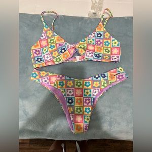 LISTING SOLD ON DEPOP blackbough swim “indie kid” bikini